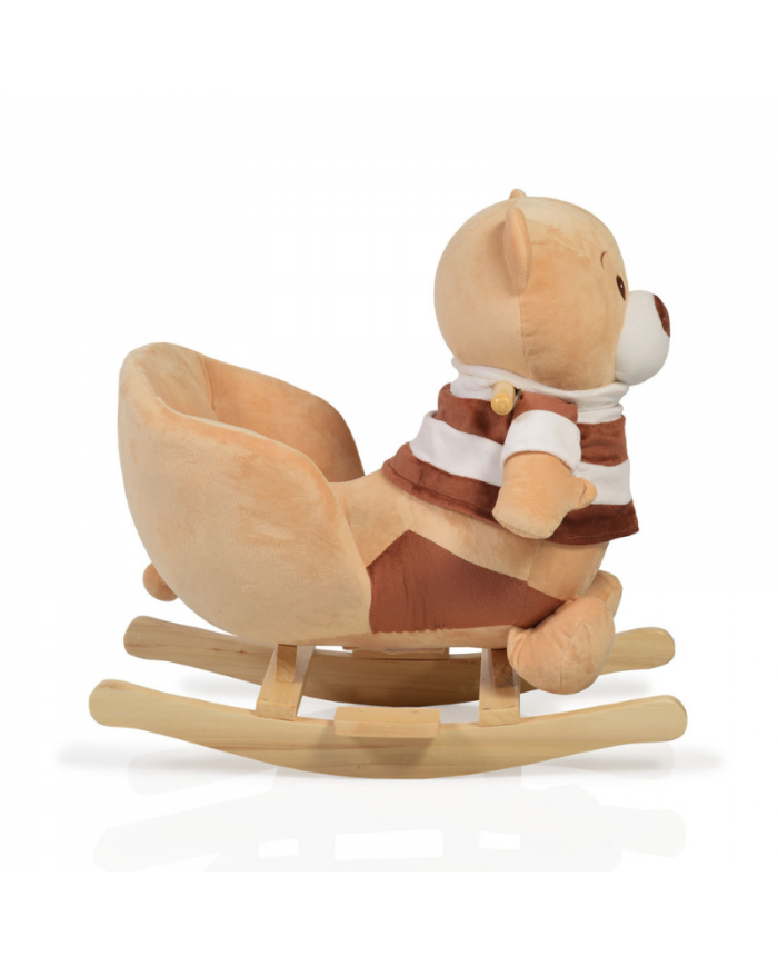 Moni Dondolo Plush Rocking Animal Bear Khaki