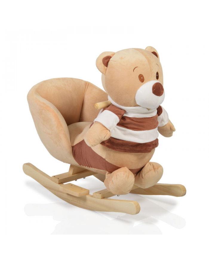 Moni Dondolo Plush Rocking Animal Bear Khaki