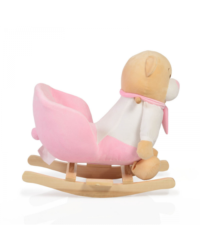 Moni Dondolo Plush Rocking Animal Bear Pink