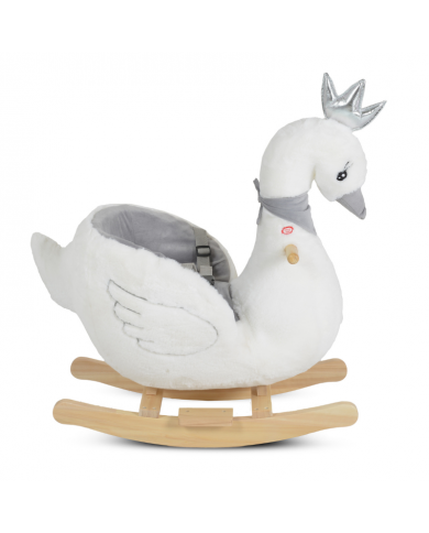 Moni Dondolo Plush Rocking Animal Swan