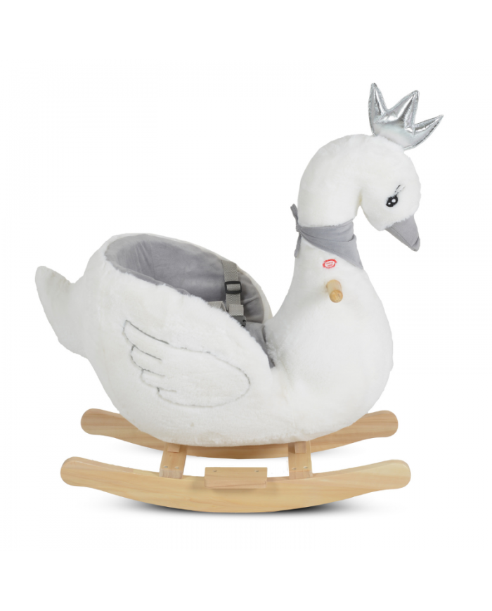 Moni Dondolo Plush Rocking Animal Swan