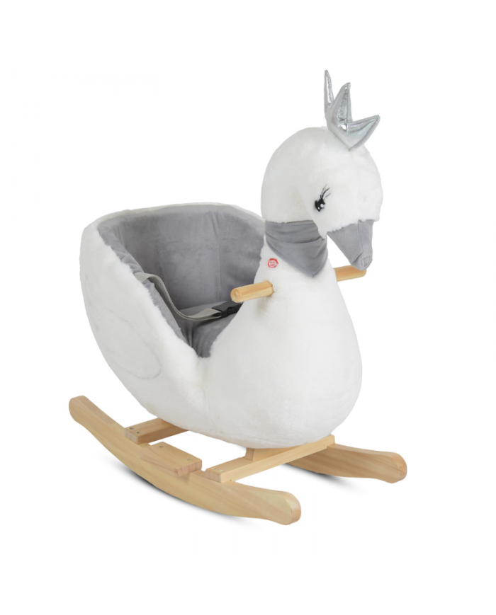 Moni Dondolo Plush Rocking Animal Swan