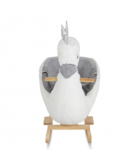 Moni Dondolo Plush Rocking Animal Swan