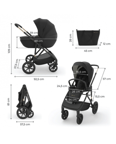 Kinderkraft Trio Prime 3 Venezian Black