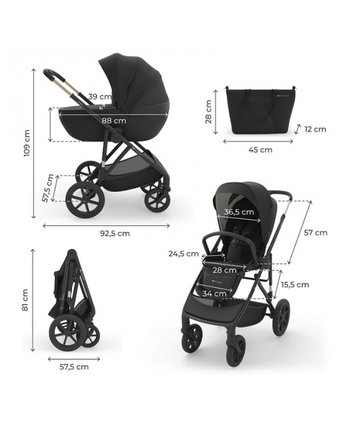 Kinderkraft Trio Prime 3 Venezian Black