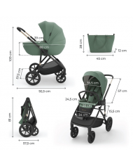 Kinderkraft Trio Prime 3 Dark Green