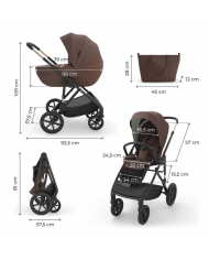 Kinderkraft Trio Prime 3 Velvet Mokka