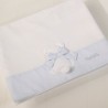 Nanan Set Lenzuola Letto 3Pz Azzurro - Linea Fiocco