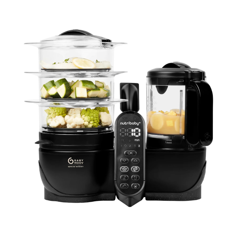 Babymoov Robot Cuocipappa Nutribaby+ XL Mineral Black
