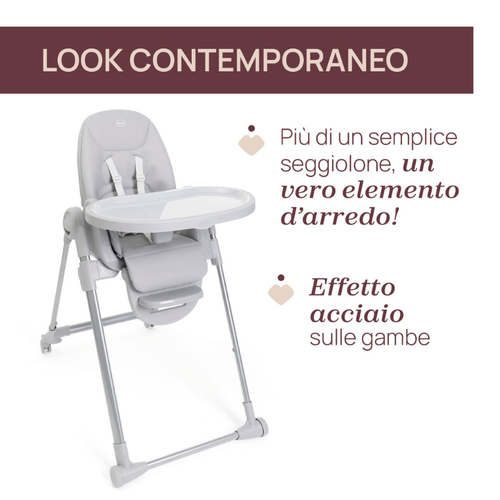 Chicco Seggiolone Polly Armonia Steel
