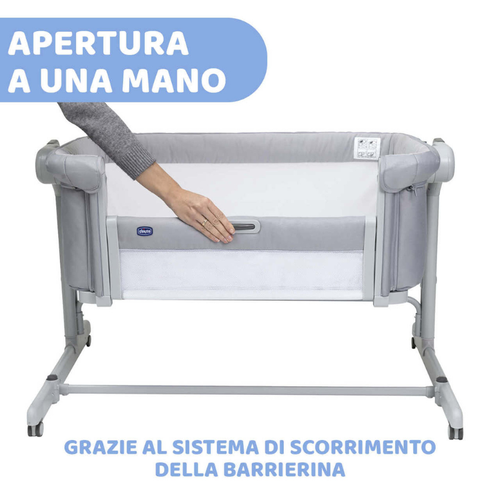 Chicco Culla Co-sleeping Next2Me Magic Evo Grey Mist