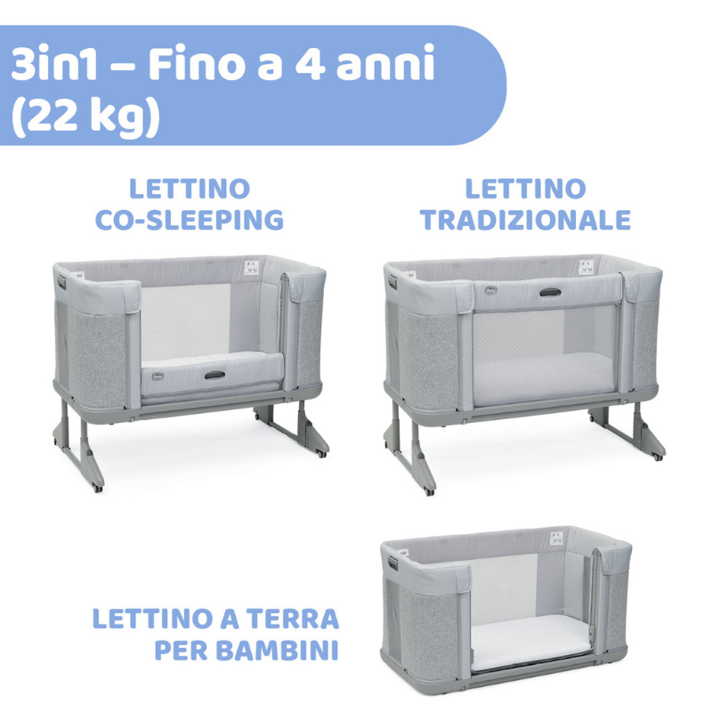 Chicco Next2me Forever Ash Grey