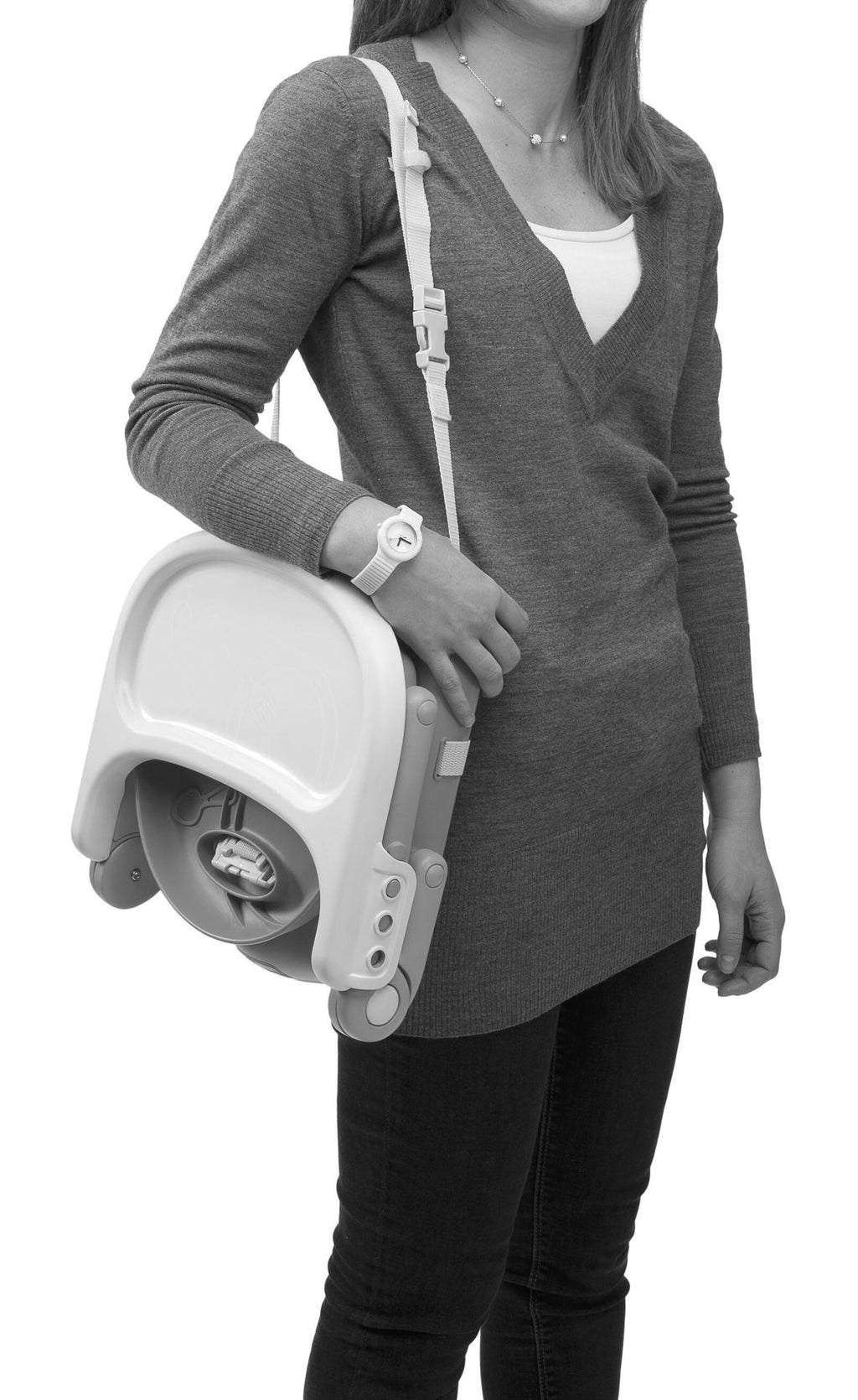 Chicco Rialzo Sedia Pocket Snack Dark Grey