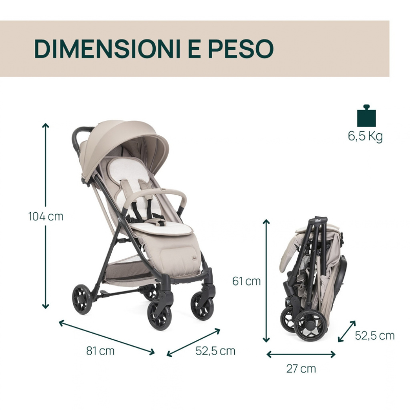 Chicco Passeggino Leggero Taormina Sandshell