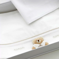 Nanan Set Lenzuola Lettino 3 Pz Bianco - Linea Tato