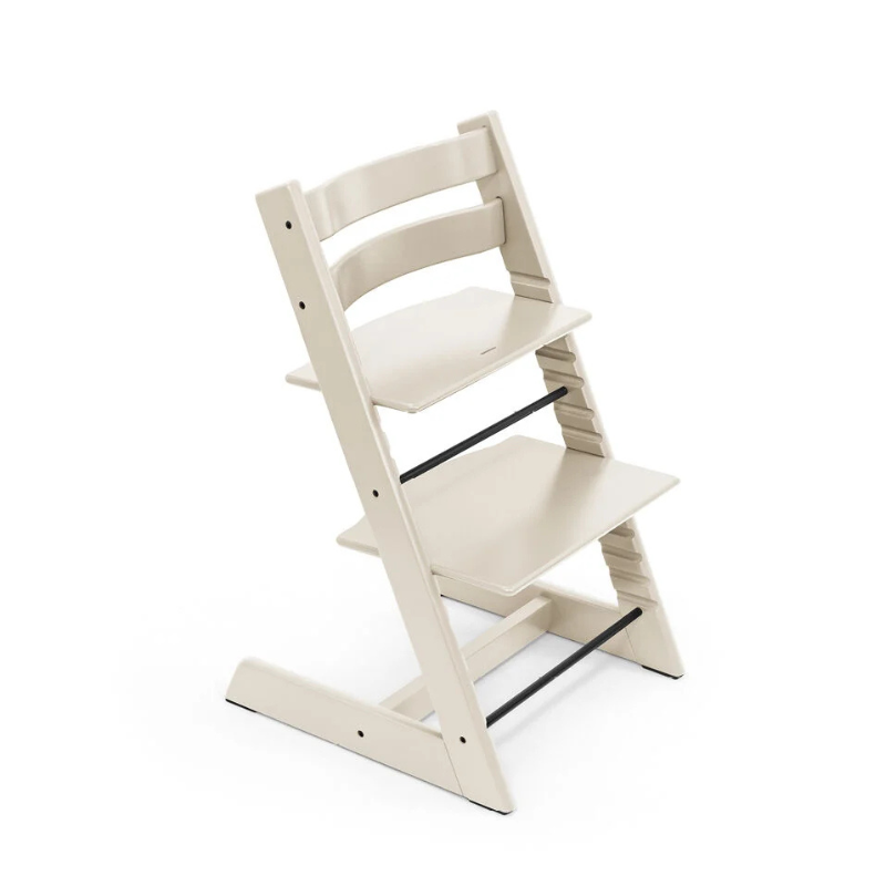 Stokke Promo Tripp Trapp Vanilla White con Newborn