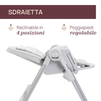 Chicco Seggiolone Polly Armonia Steel