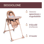 Chicco Seggiolone Polly Armonia Terracotta