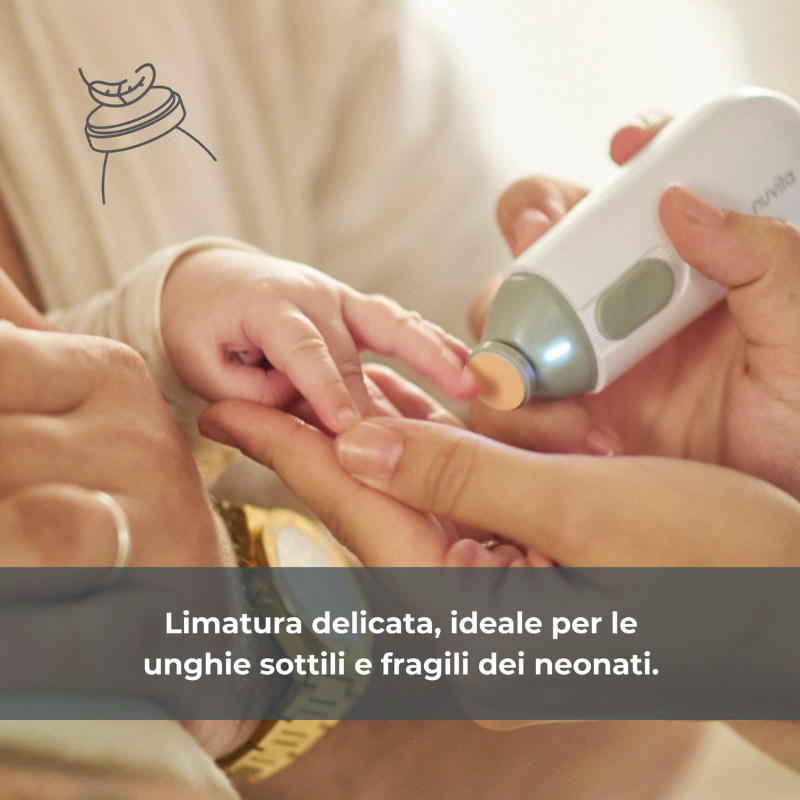 Nuvita Coupe-ongles et lime à ongles électrique Trimmy