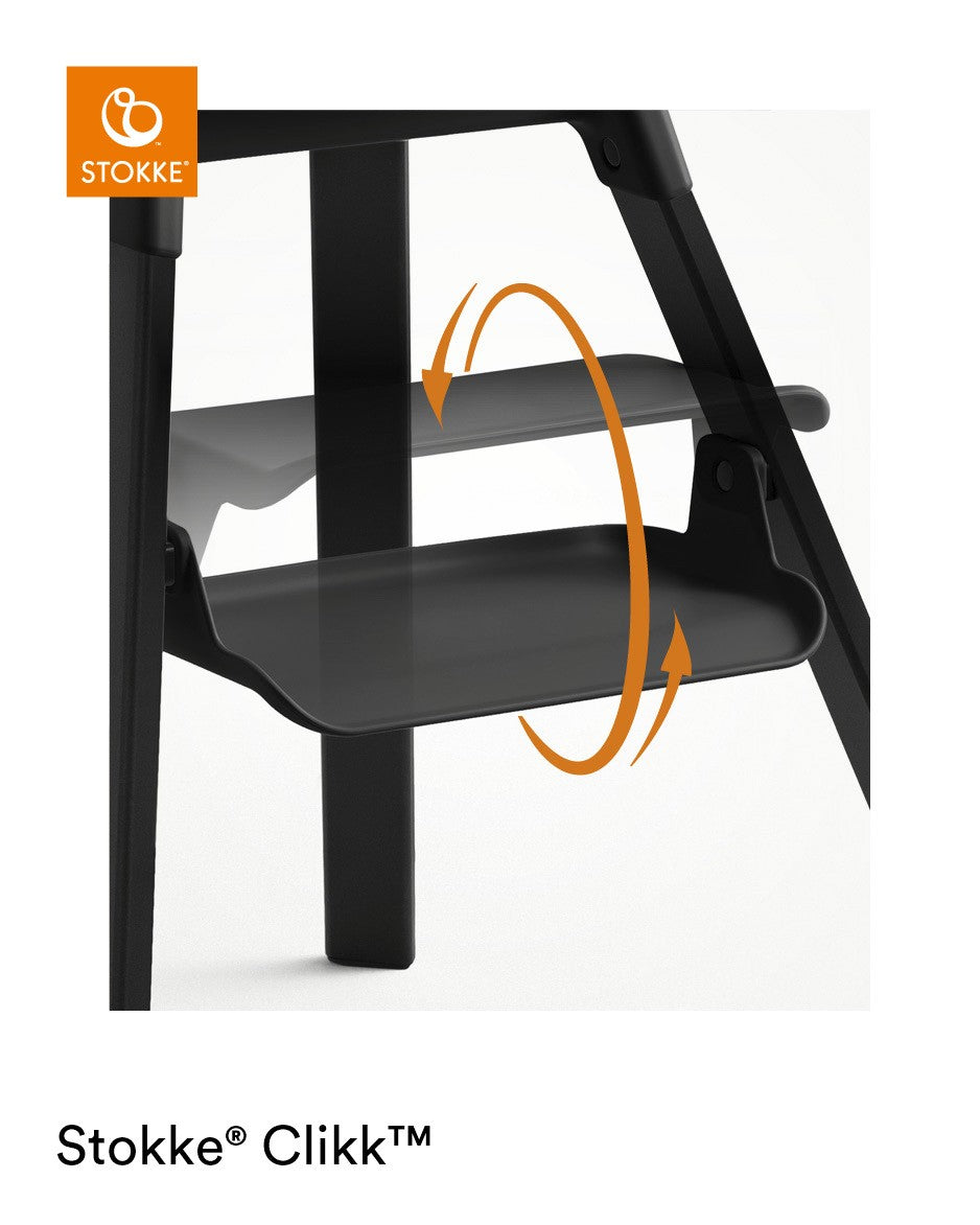 Stokke Seggiolone Pappa Clikk Midnight Black