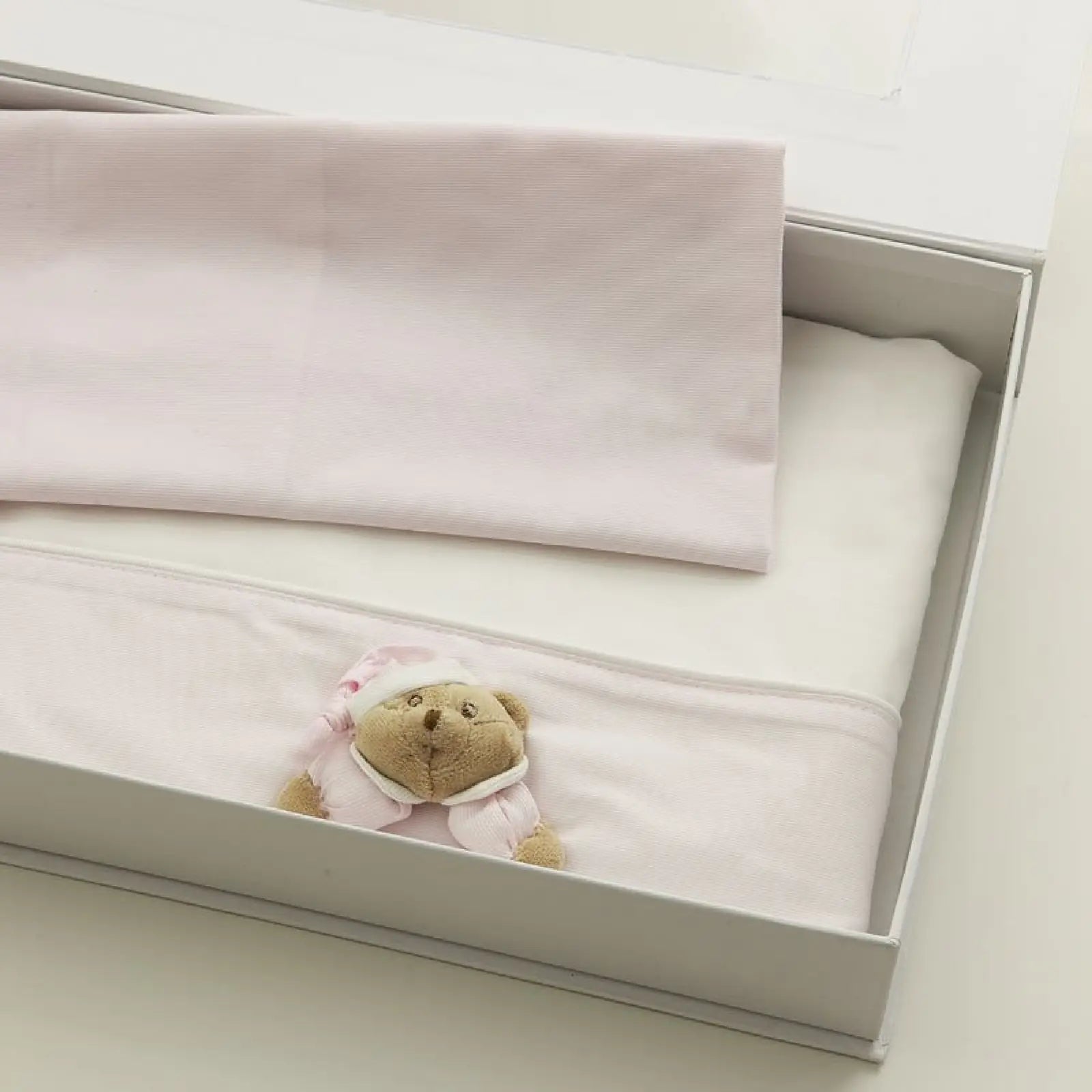 Nanan Set Lenzuola 3 Pezzi per Mini Me - Linea Puccio - Rosa