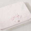 Nanan Set Lenzuola per Carrozzina 3Pz Rosa - Linea Fiocco