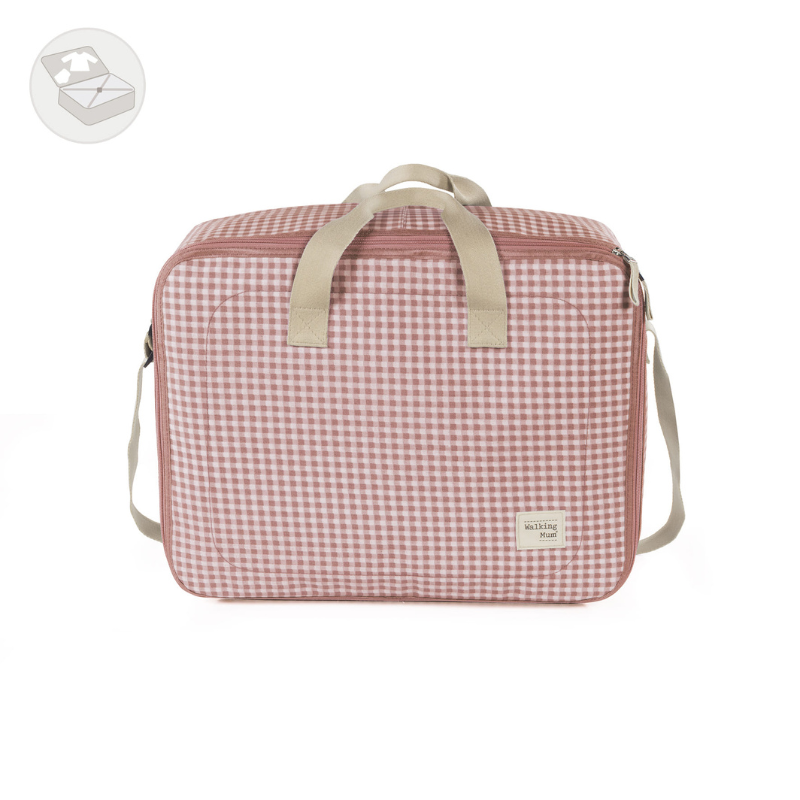 Pasito A Pasito Valigia Clinica I Love Vichy Rosa - Linea Walking Mum