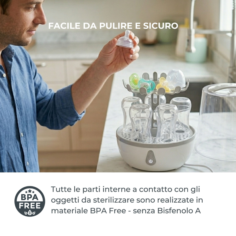 Nuvita Sterilizzatore a Vapore per Biberon - Sterieasy 1083
