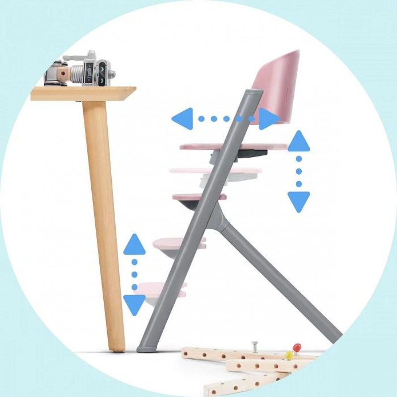 Kinderkraft Seggiolone pappa LIVY Aster Pink