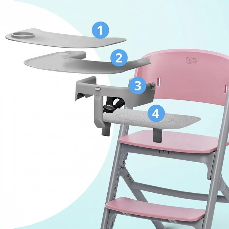 Kinderkraft Seggiolone pappa LIVY Aster Pink