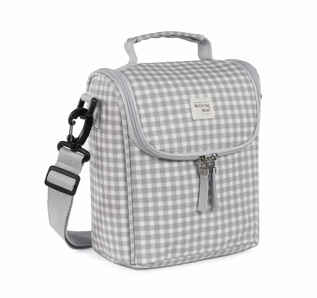 Pasito a Pasito Borsa Pappa I Love Vichy Grigio
