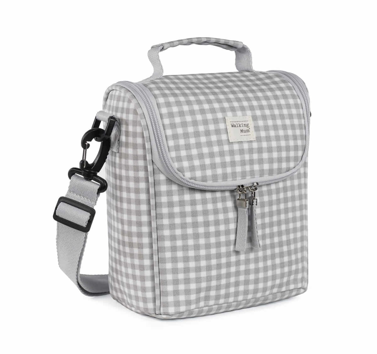 Pasito a Pasito Borsa Pappa I Love Vichy Grigio