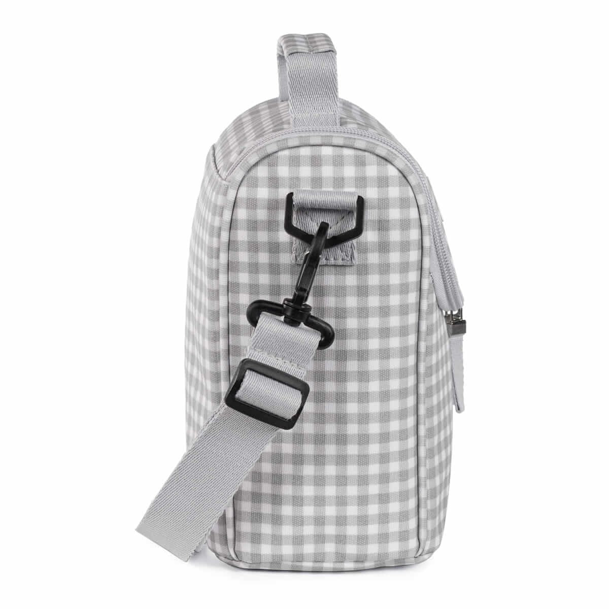 Pasito a Pasito Borsa Pappa I Love Vichy Grigio