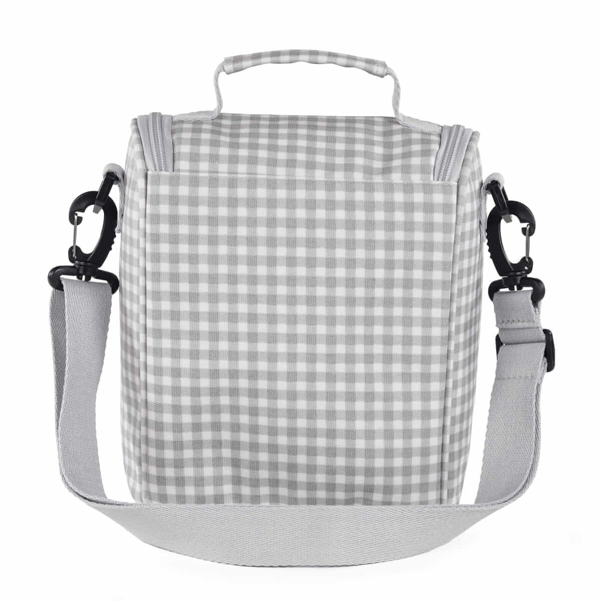 Pasito a Pasito Borsa Pappa I Love Vichy Grigio