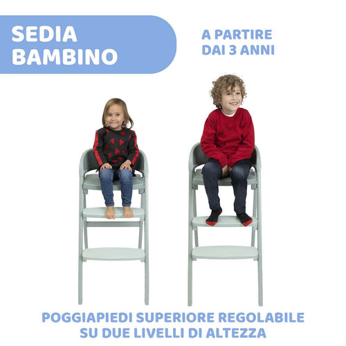 Chicco Seggiolone Crescendo Up Sedia Evolutiva Etna Black Re-Lux