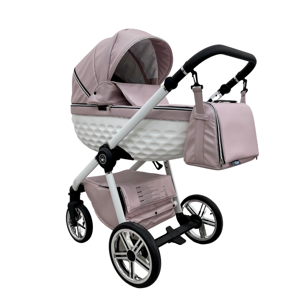 Trio ''CRYSTAL'' By Maison du Bebè col. ROSA Tel.BIANCO