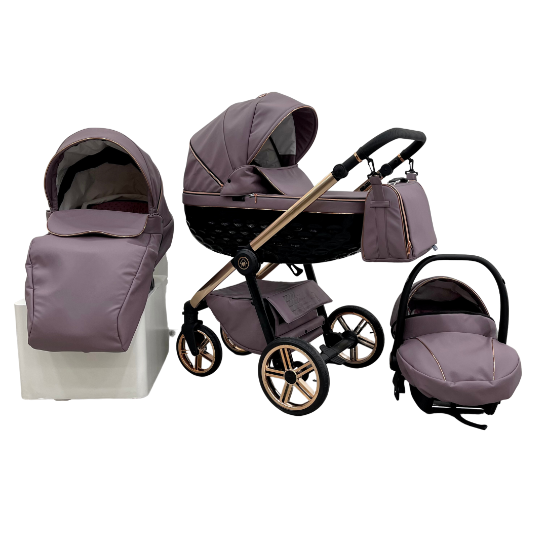 Trio ''CRYSTAL'' By Maison du Bebè col. MALVA Tel.Oro ROSA