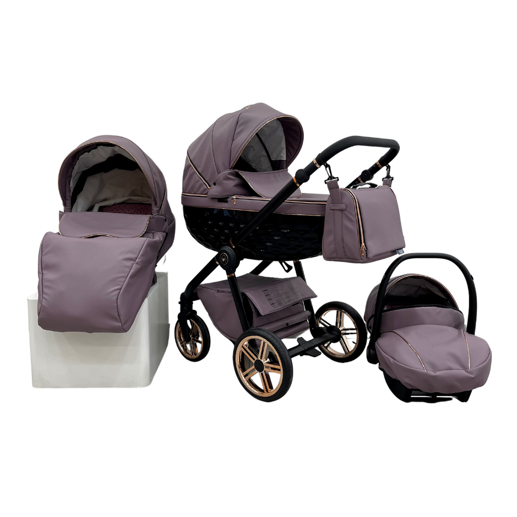 Trio ''CRYSTAL'' By Maison du Bebè col.MALVA Tel.NERO