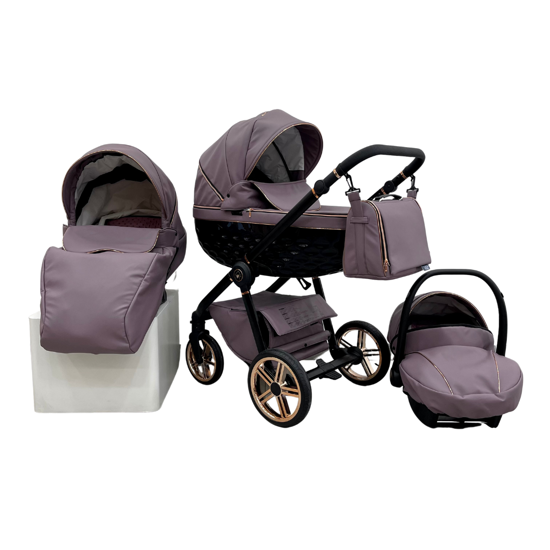 Trio ''CRYSTAL'' By Maison du Bebè col.MALVA Tel.NERO