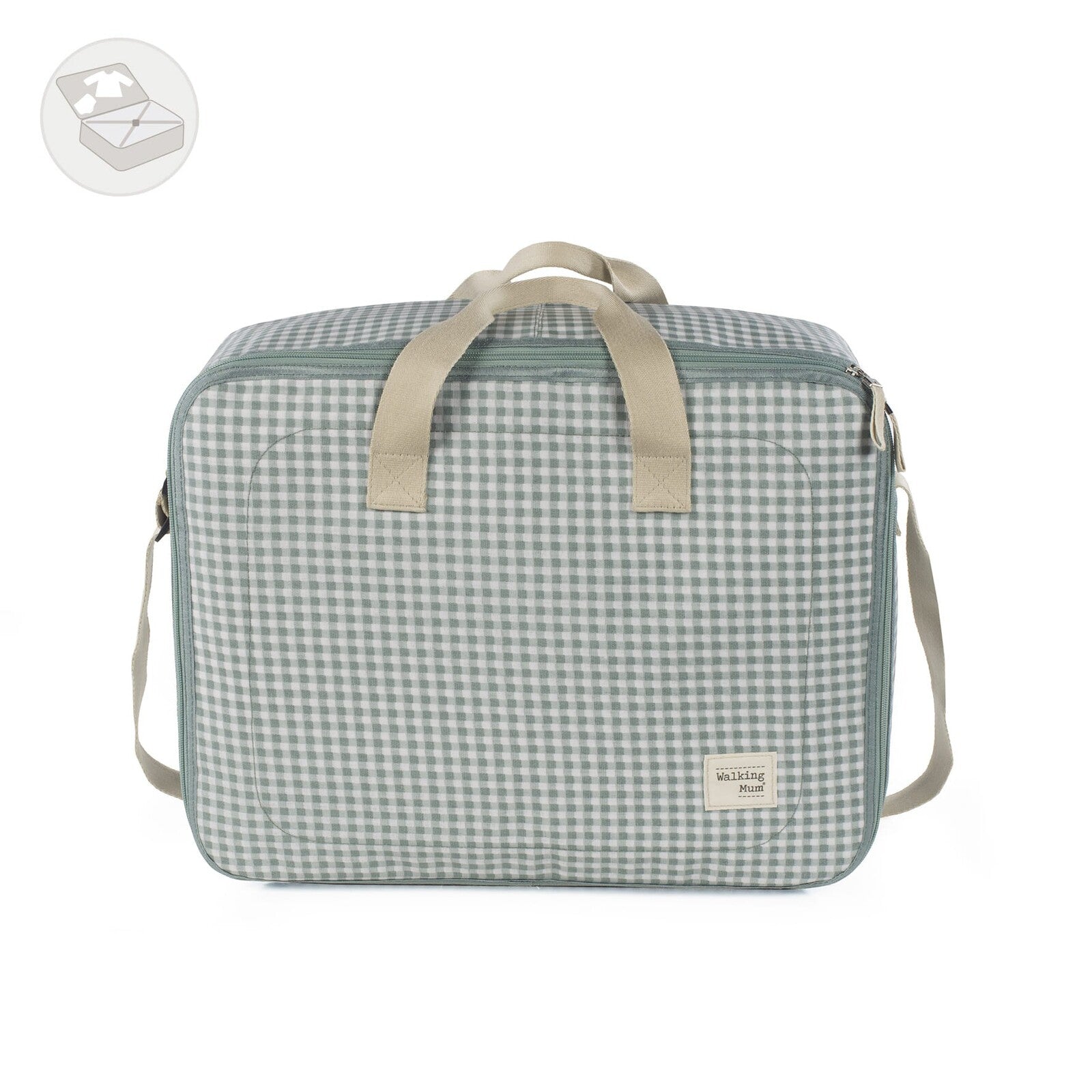 Pasito A Pasito Valigia Clinica I Love Vichy Verde - Linea Walking Mum