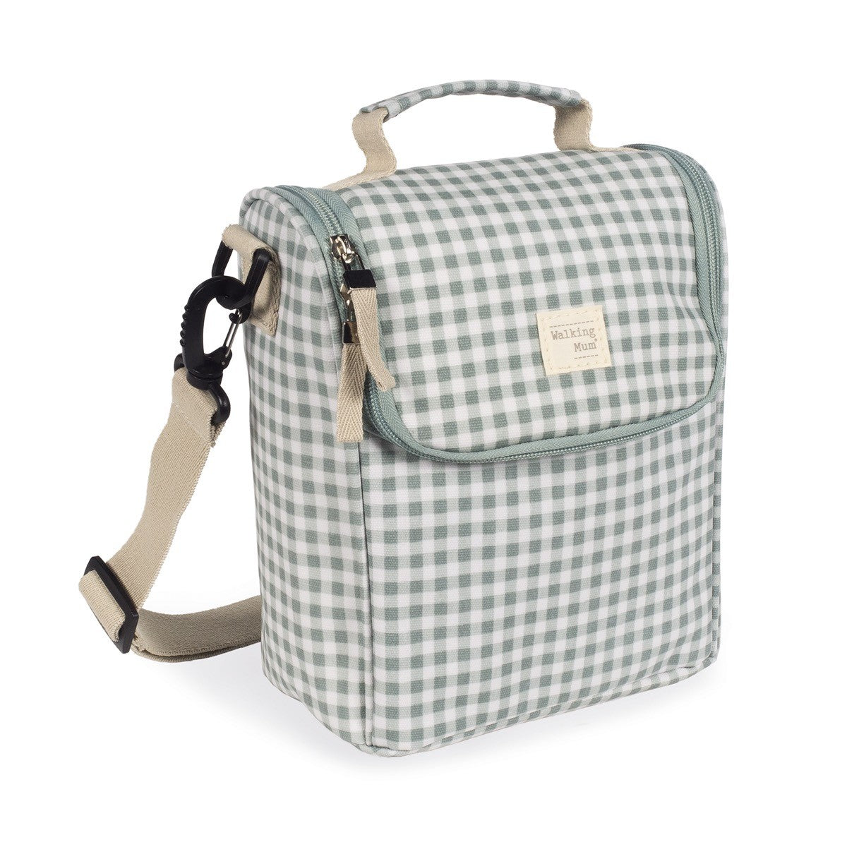 Pasito a Pasito Borsa Pappa I Love Vichy Verde