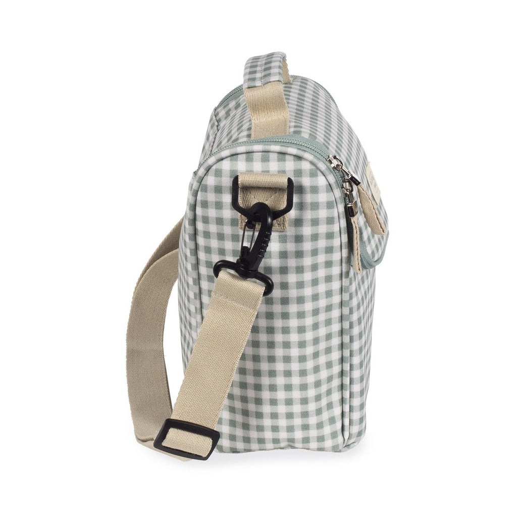 Pasito a Pasito Borsa Pappa I Love Vichy Verde