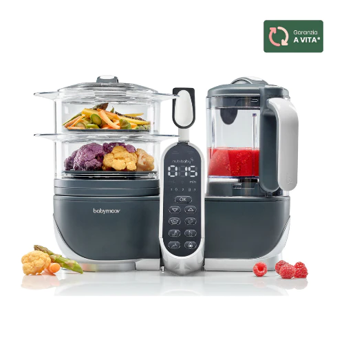Babymoov Nutribaby+ Robot Cuocipappa Industrial Grey