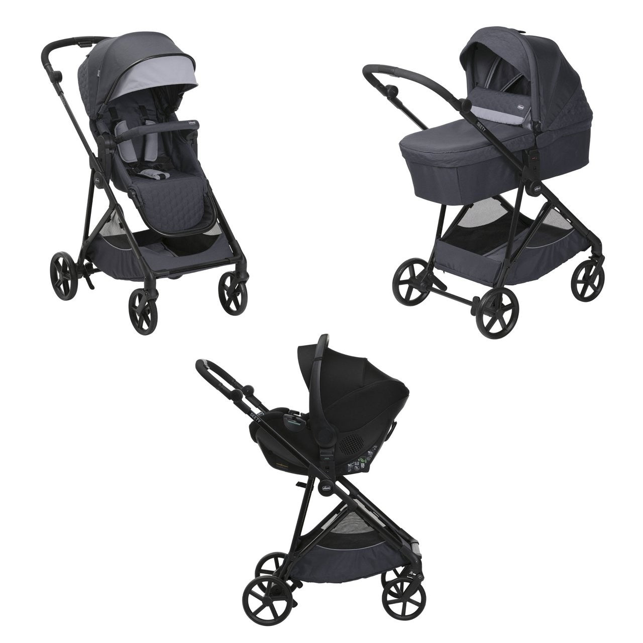 Chicco Trio Seety con Kory Essential - Scegli il tuo colore