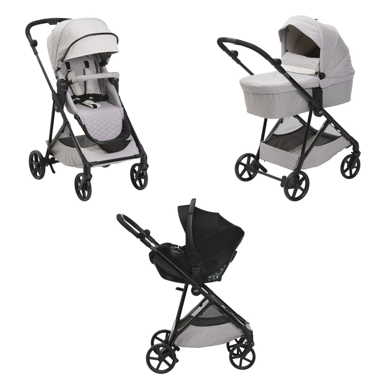 Chicco Trio Seety con Kory Essential - Scegli il tuo colore