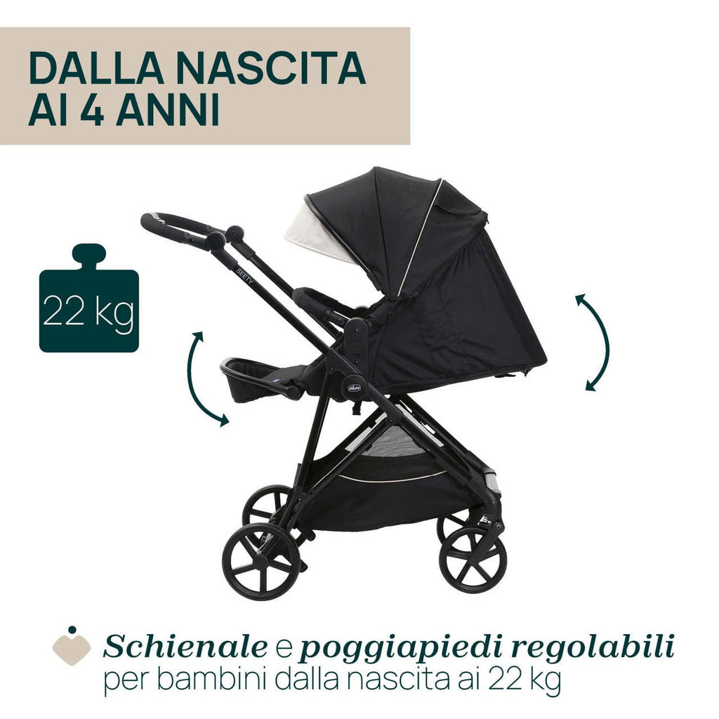 Chicco Trio Seety con Kory Essential - Scegli il tuo colore