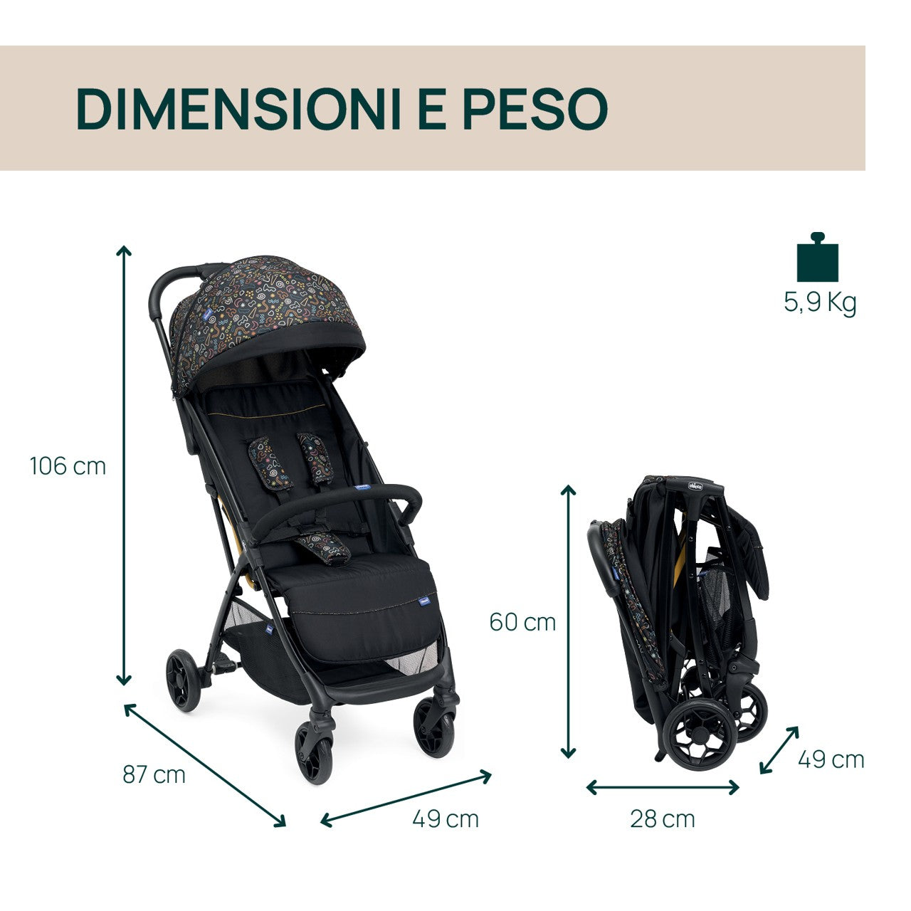 Chicco Passeggino Glee - Scegli il tuo colore