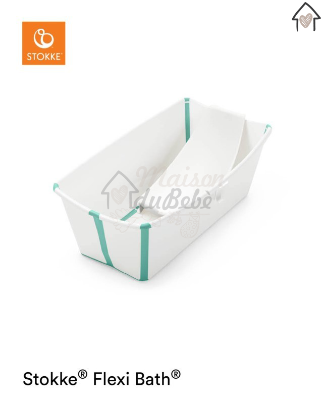 Stokke Flexi Bath White Aqua + Supporto per Neonato omaggio