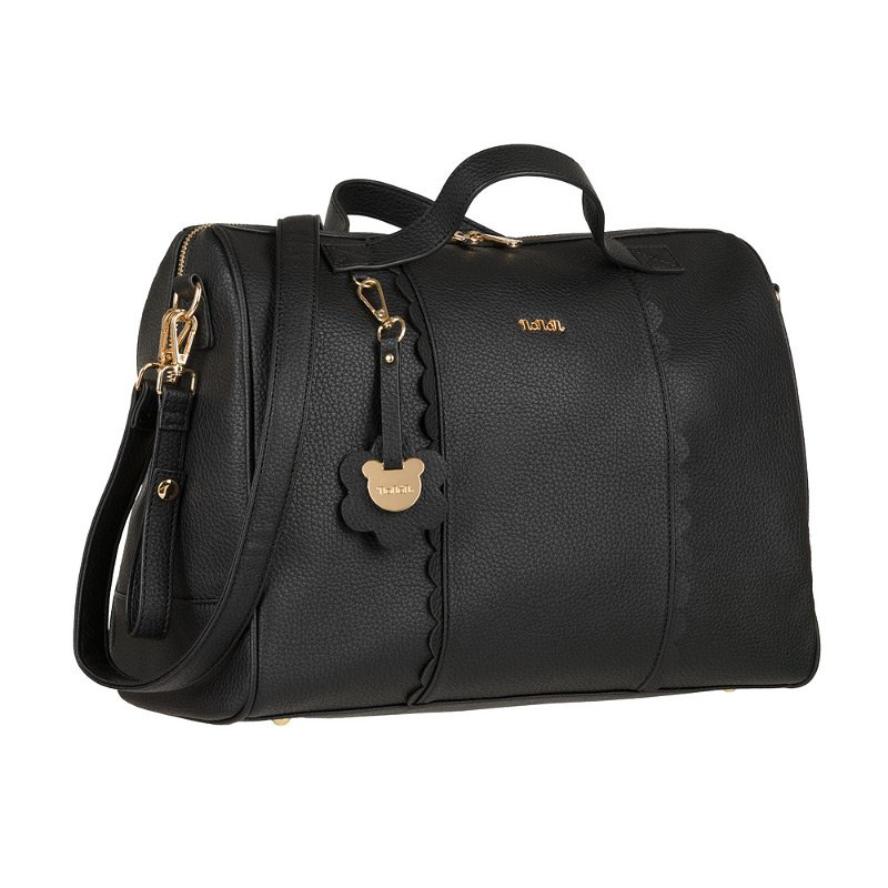Nanan Borsa Da Passeggio Ecopelle Nera