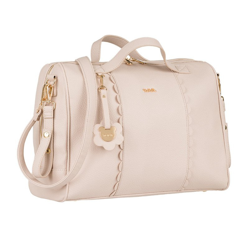 Nanan Borsa Da Passeggio Ecopelle Beige